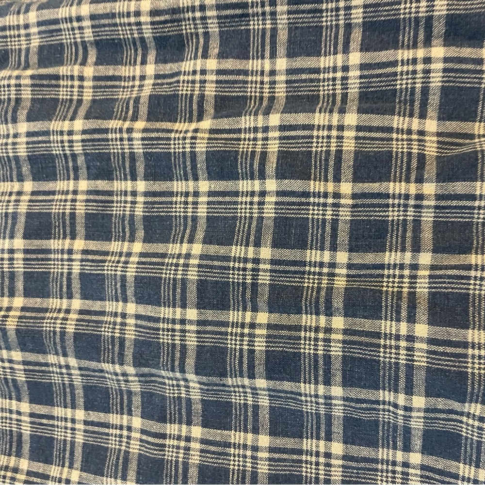 RRL Indigo Plaid Linen Windbreaker - Picture 12 of 12